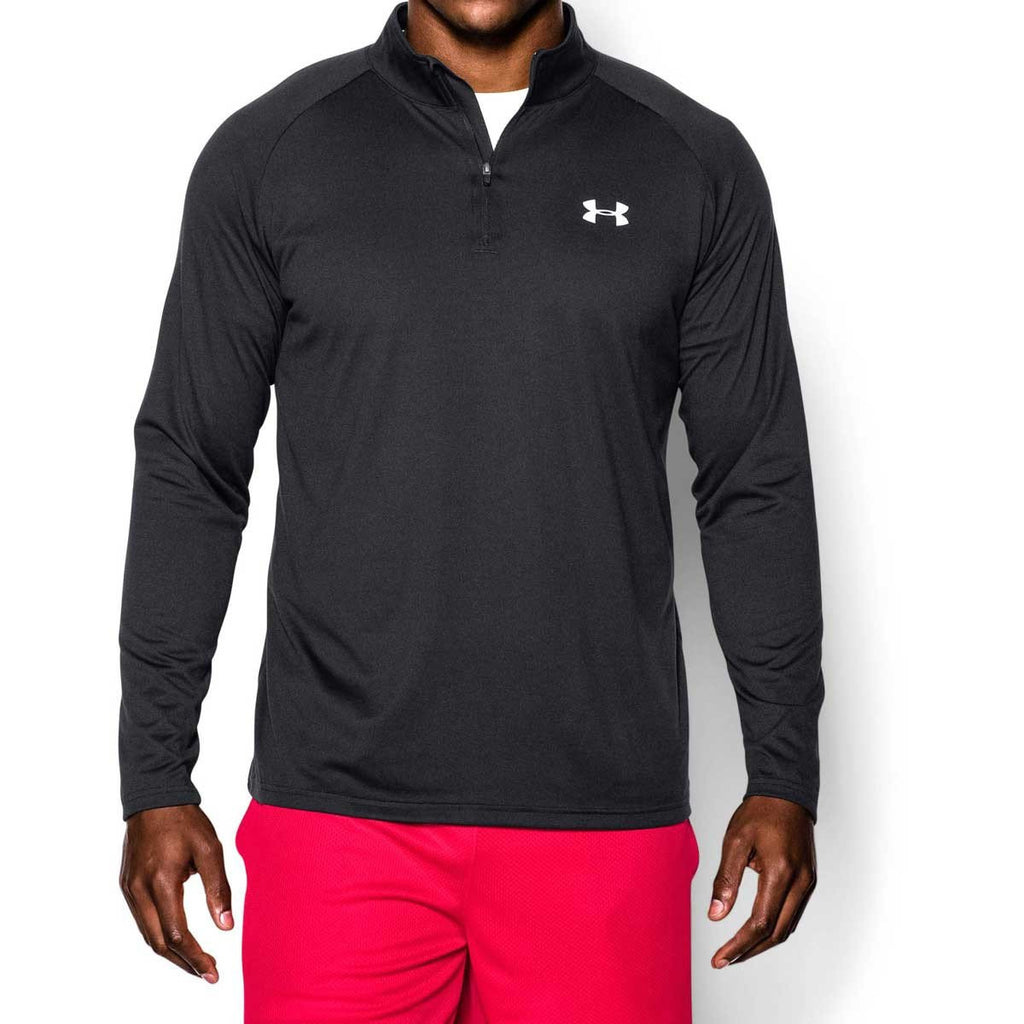 Under Armour Men's Black/White Tech Quarter Zip