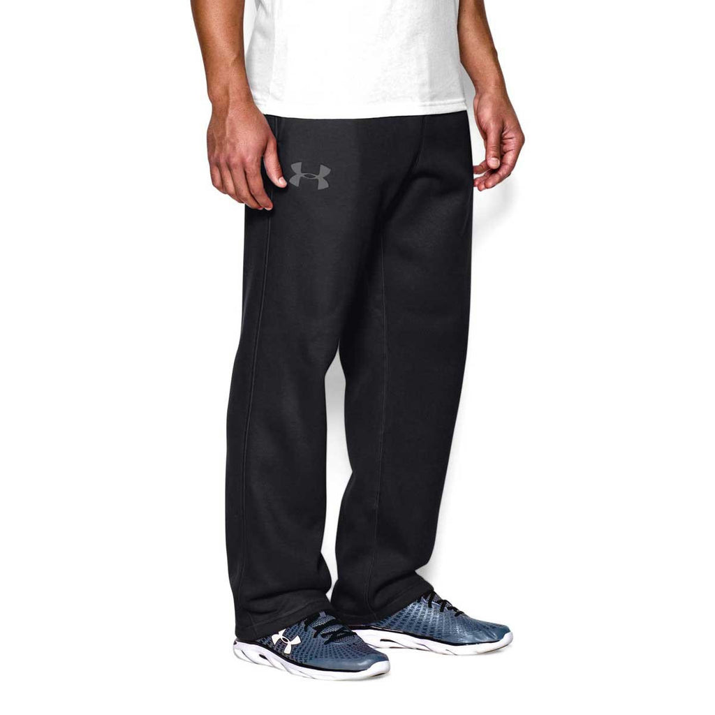 Under Armour Men's Black/Graphite Rival Fleece Pants