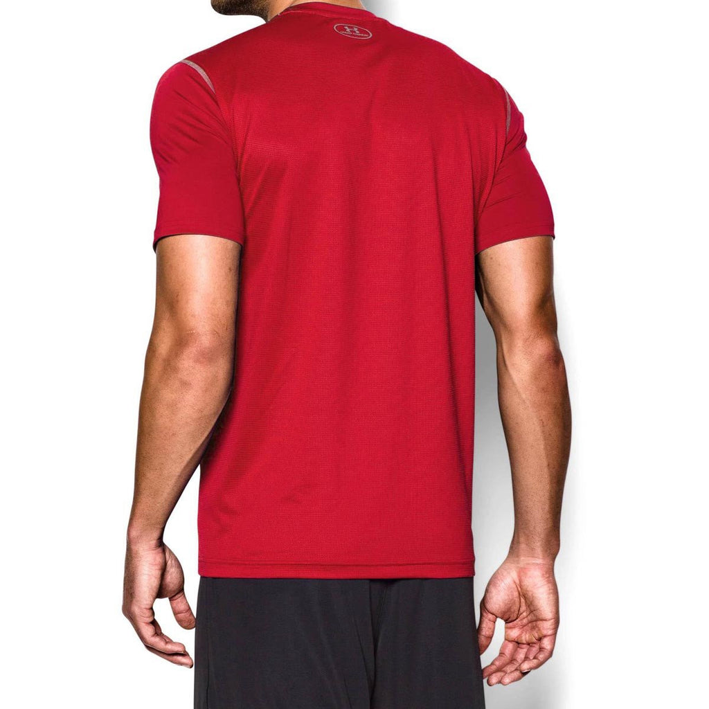 Under Armour Men's Red UA Raid Short Sleeve T-Shirt