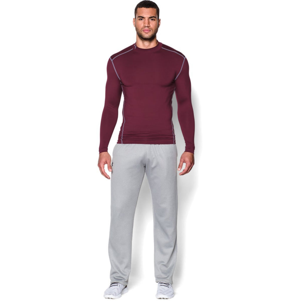 Under Armour Men's Maroon ColdGear Armour Compression Mock