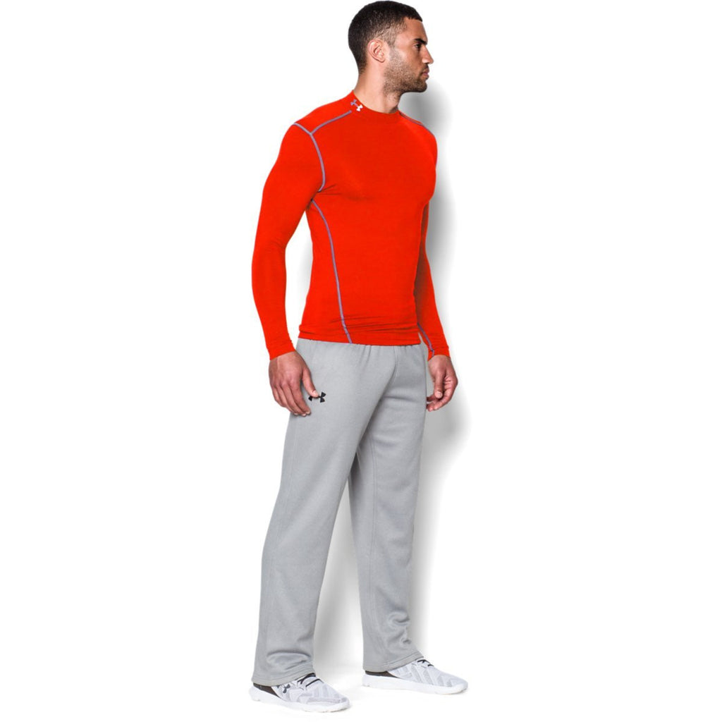 Under Armour Men's Dark Orange ColdGear Armour Compression Mock