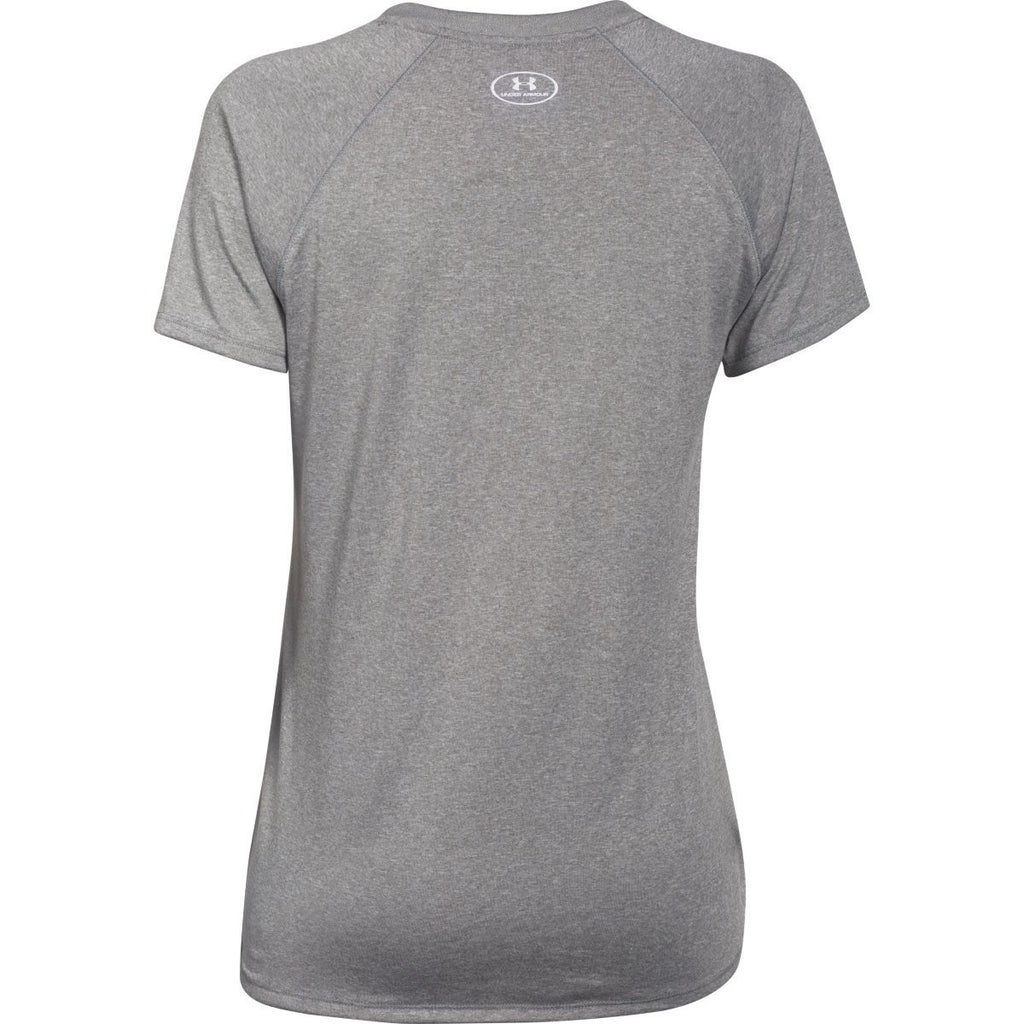 Under Armour Women's Grey Heather S/S Locker Tee