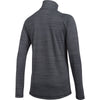 Under Armour Women's Heather Black Steel Stripe Tech 1/4 Zip