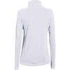 Under Armour Women's White Aluminum Stripe Tech 1/4 Zip