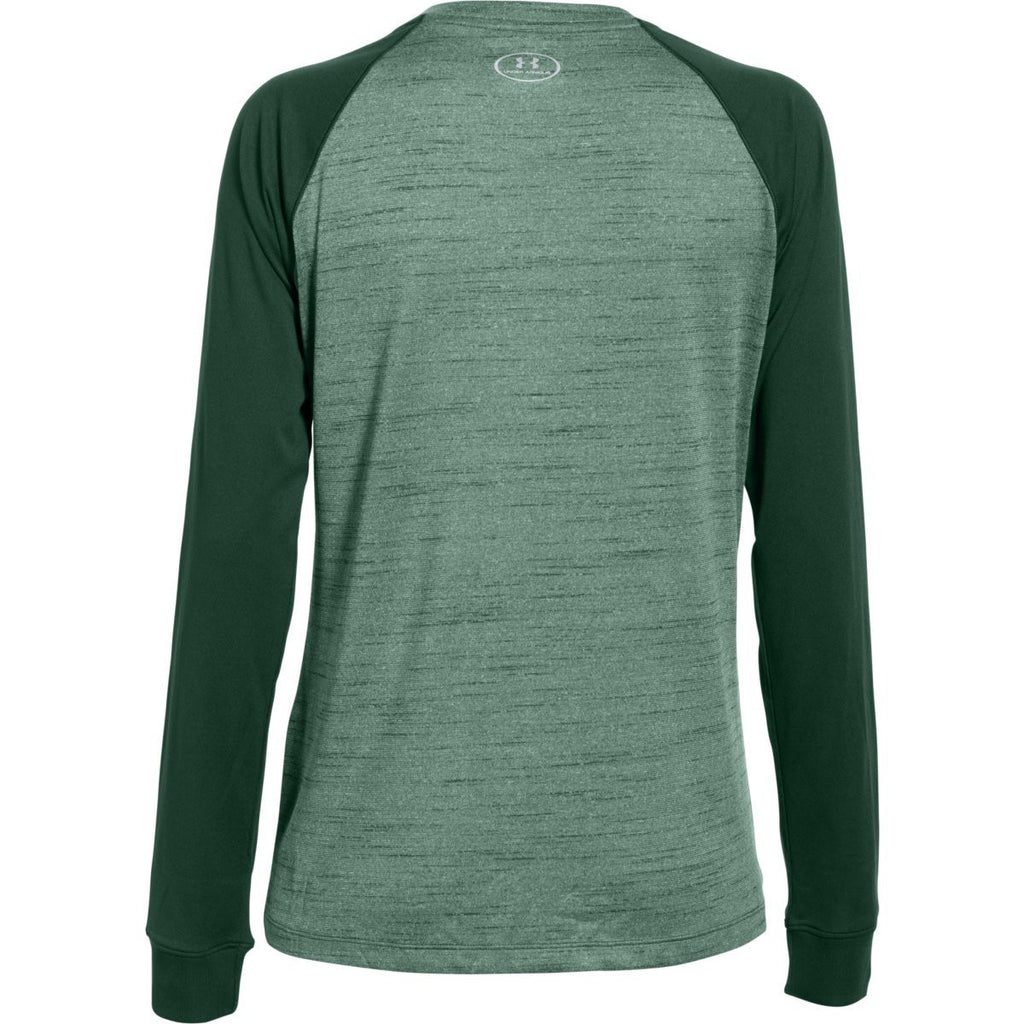 Under Armour Women's Forest Green Novelty Locker Long Sleeve Tee