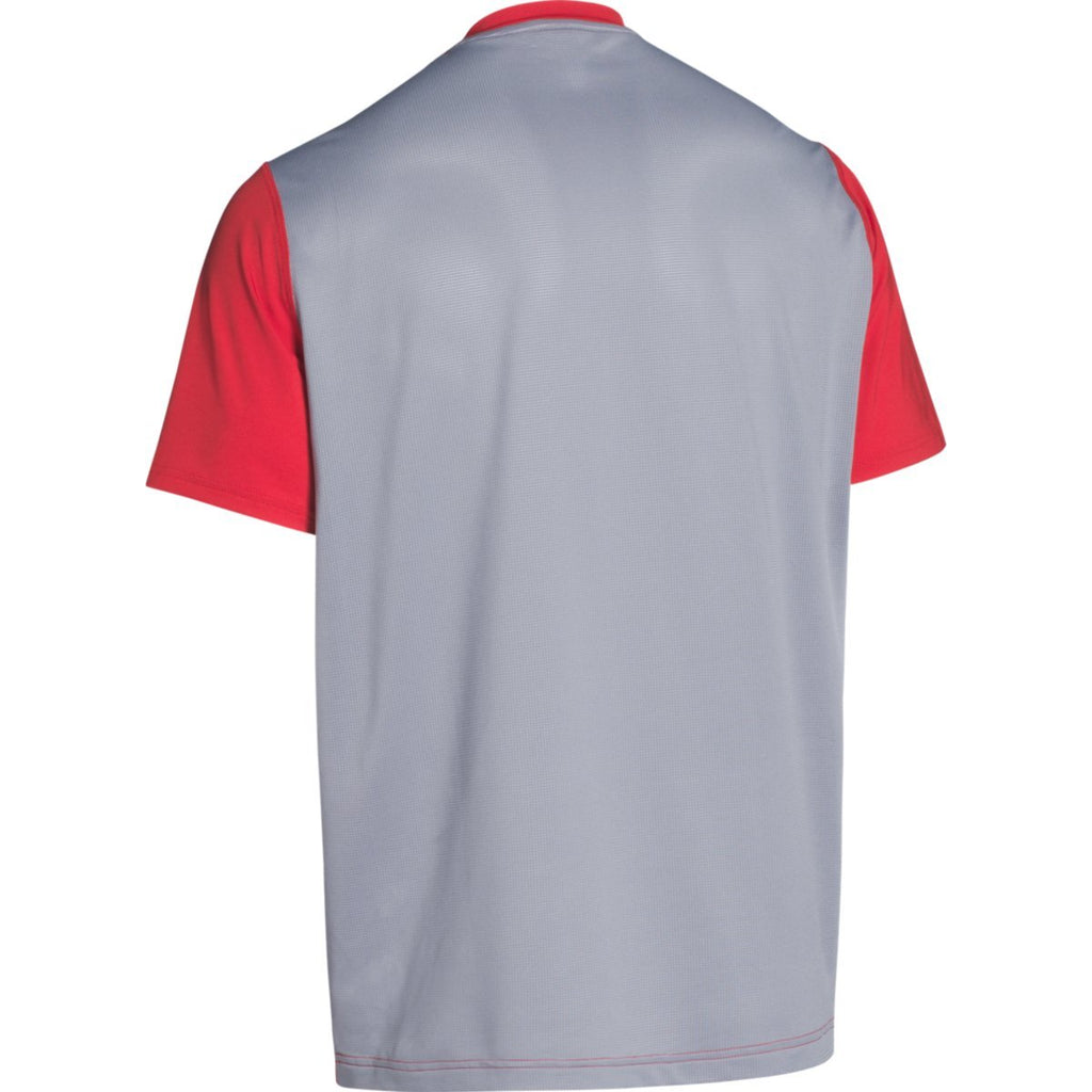 Under Armour Men's Red/Steel Team Raid T-Shirt Short Sleeve