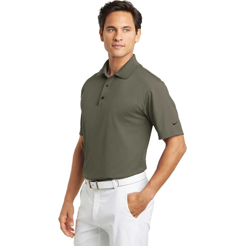 Nike Men's Olive Khaki Tech Basic Dri-FIT S/S Polo