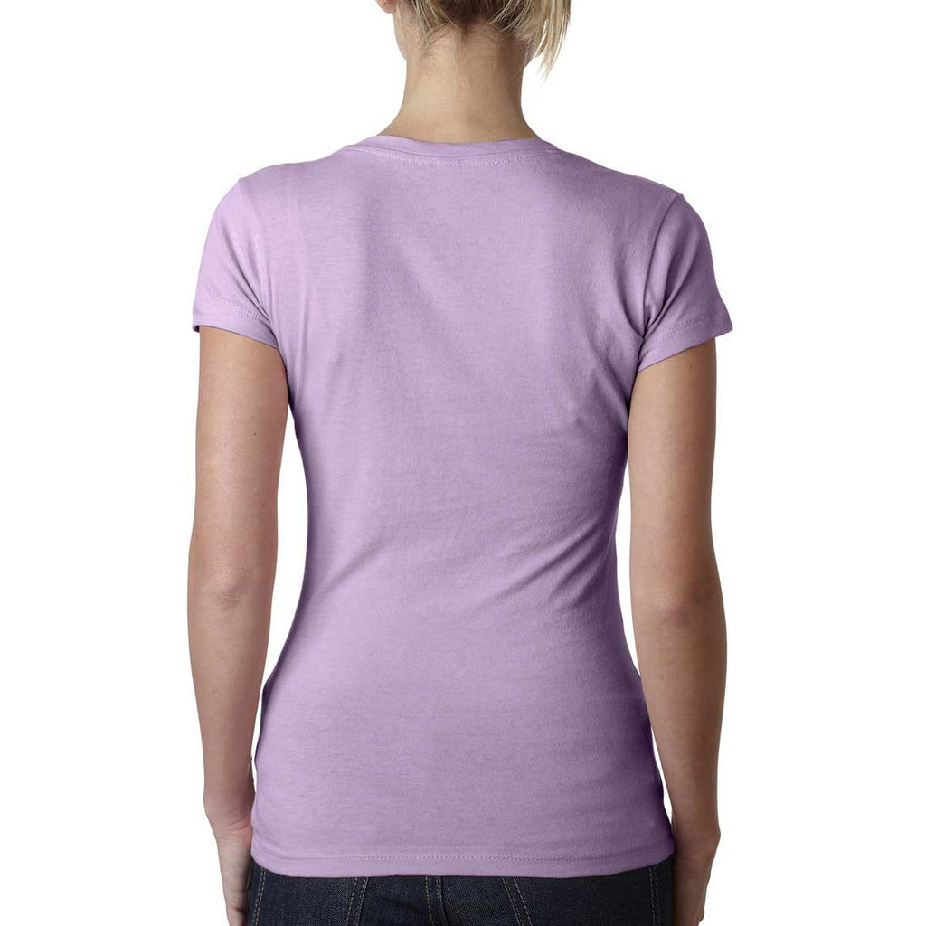 Next Level Women's Lilac Sporty V-Neck Tee