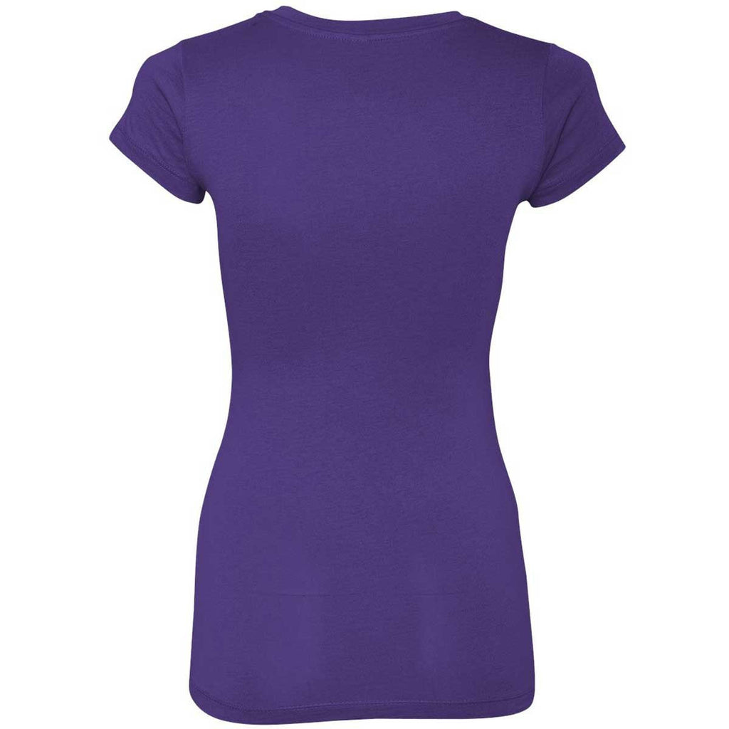 Next Level Women's Purple Rush Sporty V-Neck Tee