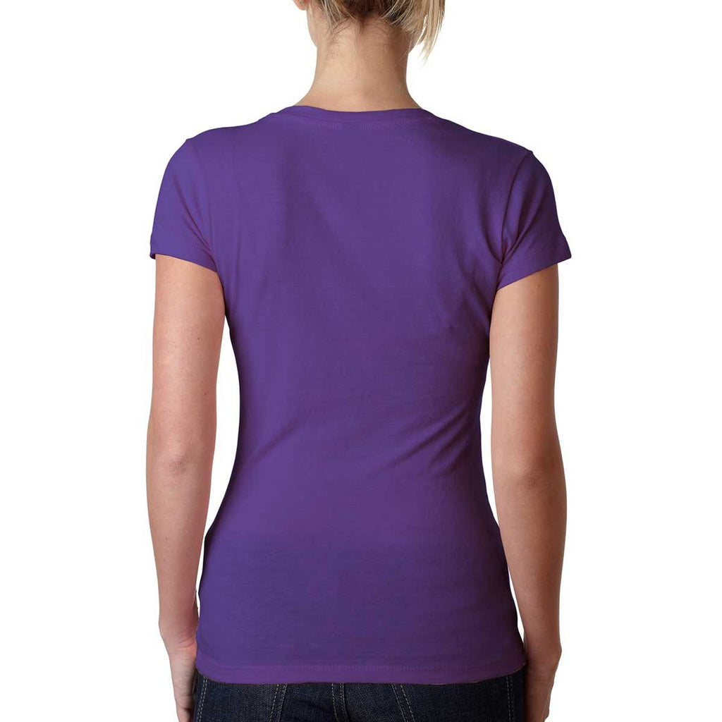 Next Level Women's Purple Rush Sporty V-Neck Tee