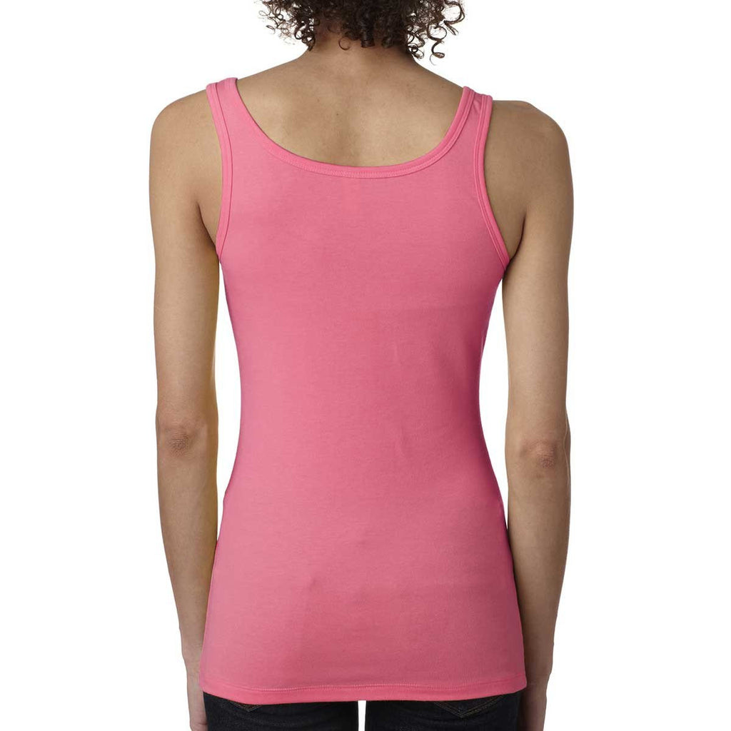 Next Level Women's Hot Pink Jersey Tank Top