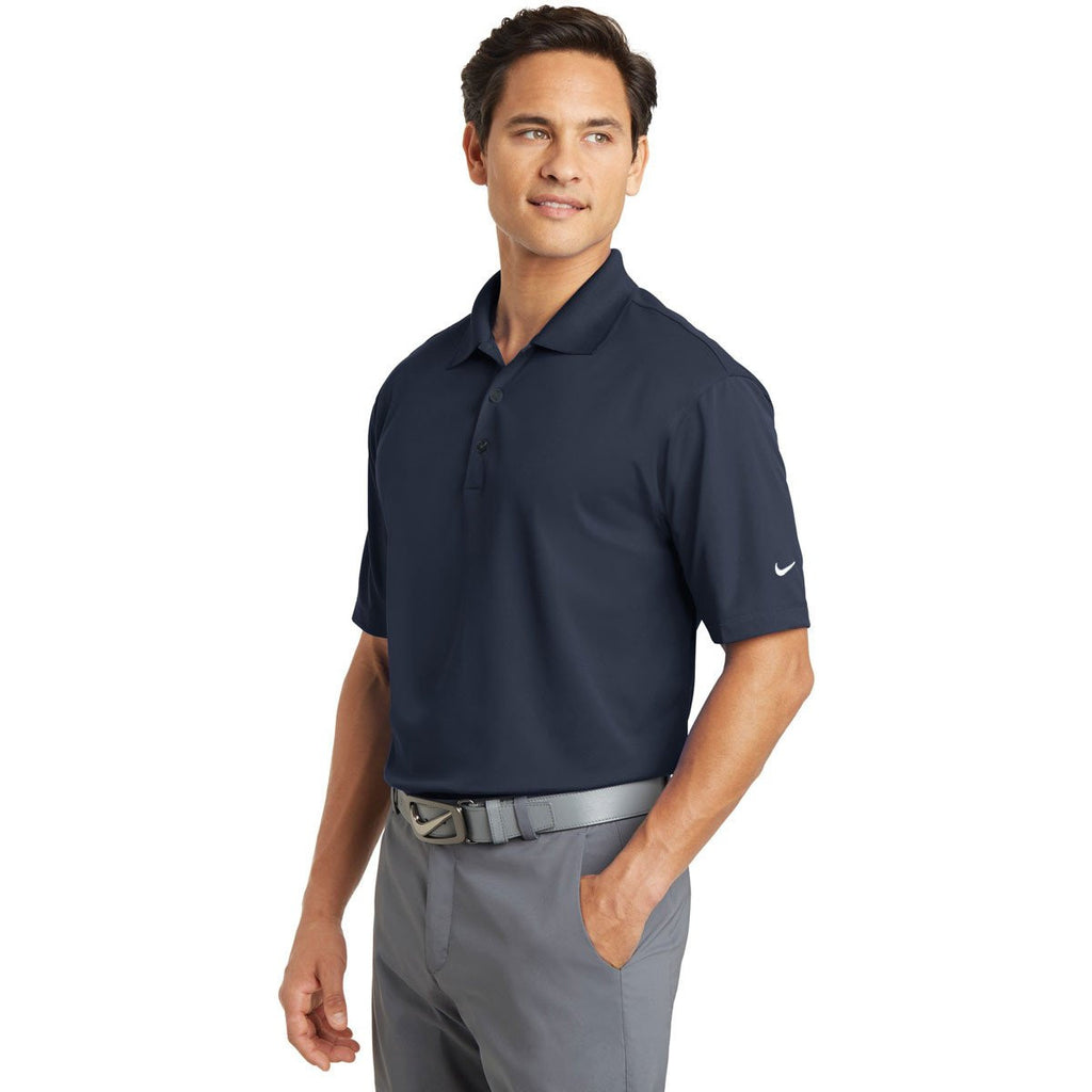 Nike Men's Navy Dri-FIT S/S Micro Pique Polo