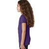 Next Level Girl's Purple Rush Adorable V-Neck Tee