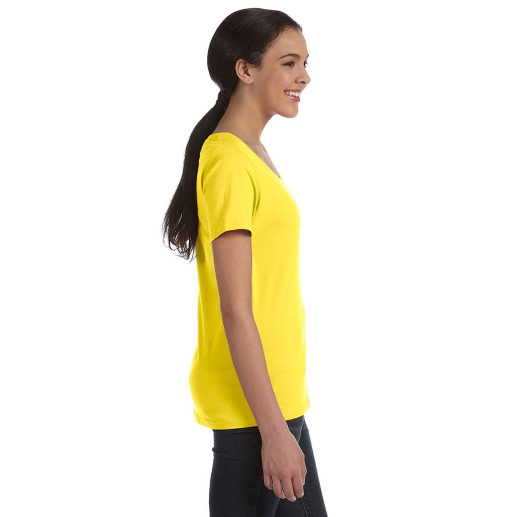 Anvil Women's Lemon Zest Ringspun Sheer Featherweight T-Shirt