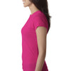 Next Level Women's Raspberry Poly/Cotton Short-Sleeve Tee