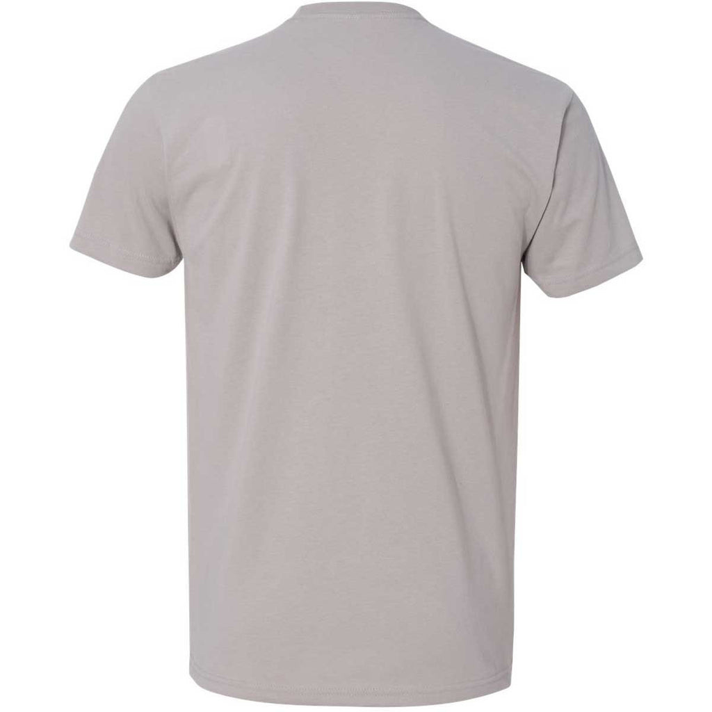 Next Level Men's Light Gray Premium Fitted Sueded Crew