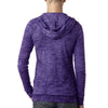 Next Level Women's Purple Rush Burnout Hoodie