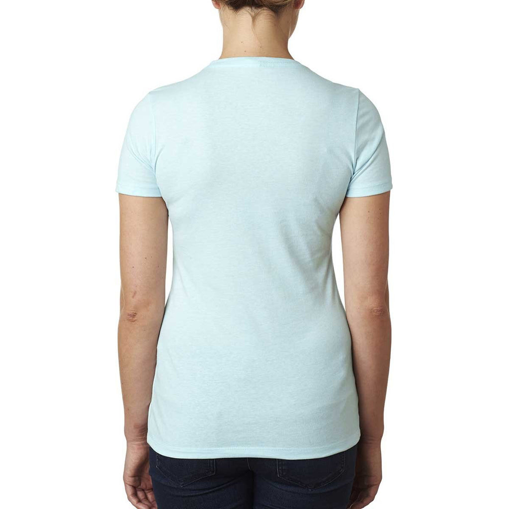 Next Level Women's Ice Blue CVC Crew Tee