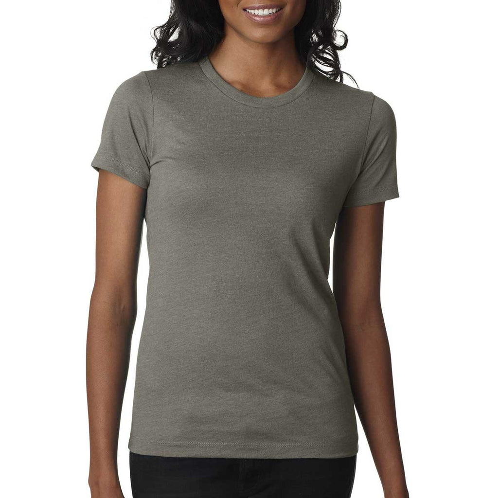 Next Level Women's Warm Gray CVC Crew Tee