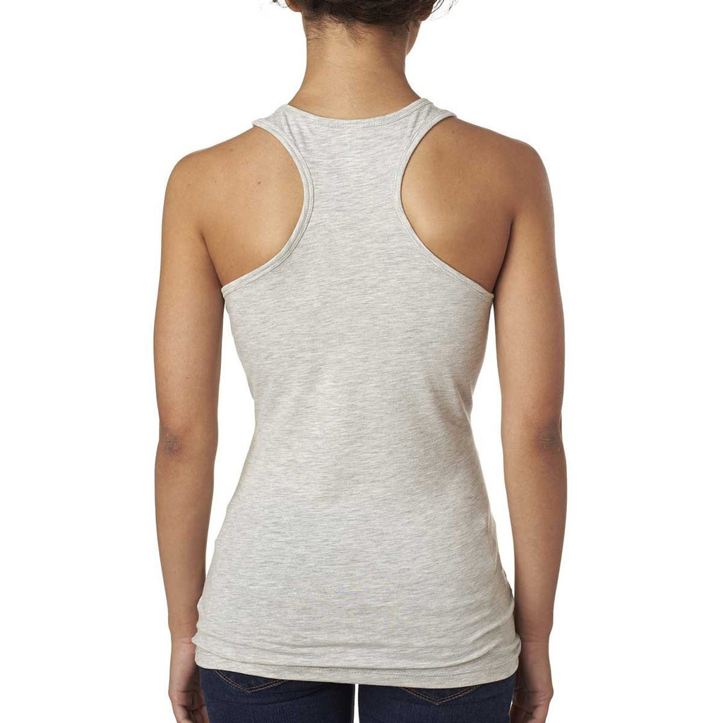 Next Level Women's Light Heather Gray Jersey Racerback Tank