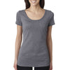 Next Level Women Premium Heather Triblend Scoop Tee