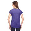 Anvil Women's Heather Purple Triblend V-Neck T-Shirt