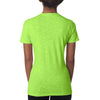 Next Level Women's Neon Green Slub Crew Tee