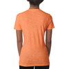 Next Level Women's Neon Orange Slub Crew Tee