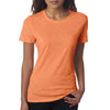 Next Level Women's Neon Orange Slub Crew Tee