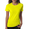 Next Level Women's Neon Yellow Slub Crew Tee