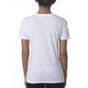 Next Level Women's White Slub Crew Tee