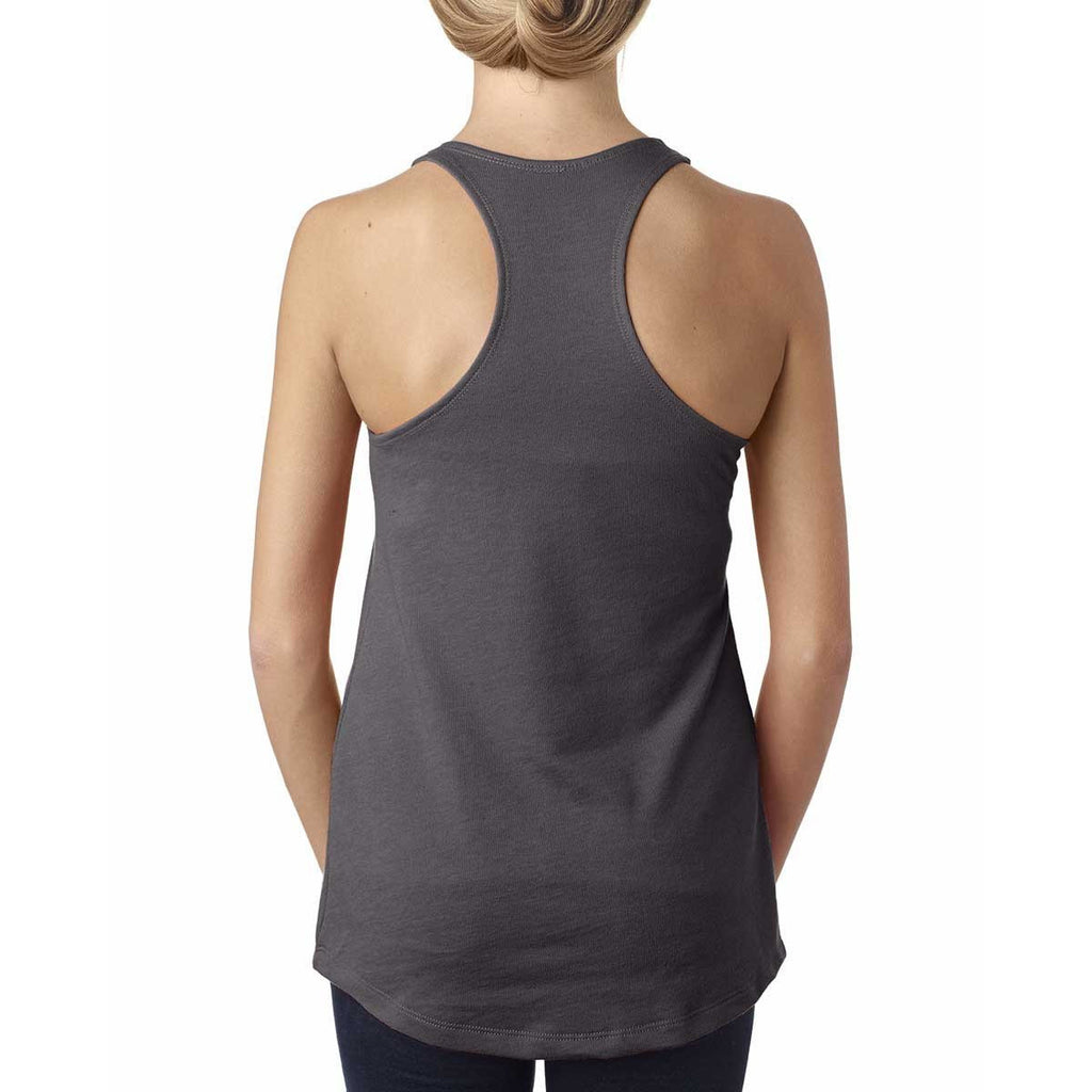 Next Level Women's Dark Gray Terry Racerback Tank