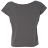 Next Level Women's Dark Gray Terry Dolman Tee