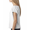 Next Level Women's White Terry Dolman Tee