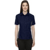 North End Women's Classic Navy Fuse Colorblock Twill Shirt