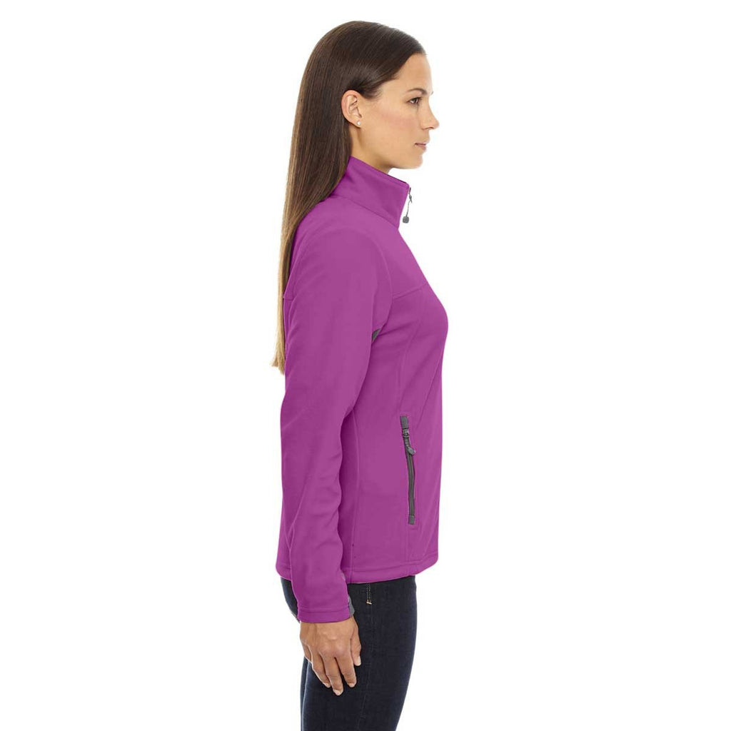 North End Women's' Plum Rose Microfleece Jacket