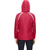 North End Women's Olympic Red Sirius Jacket with Embossed Print