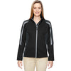 North End Women's Black Strike Colorblock Fleece Jacket