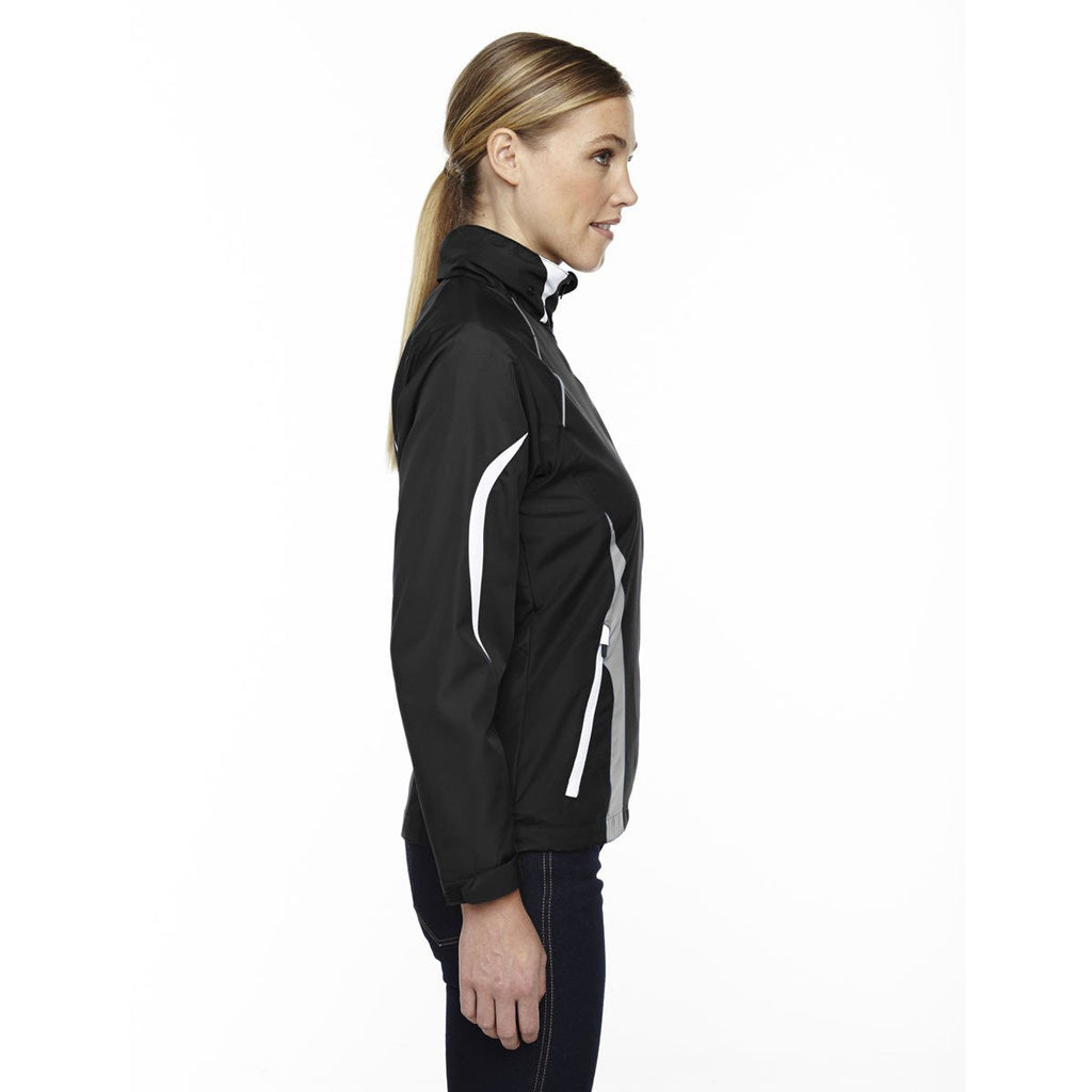 North End Women's Black Impact Active Lite Colorblock Jacket