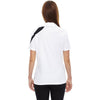 North End Women's White Impact Performance Colorblock Polo