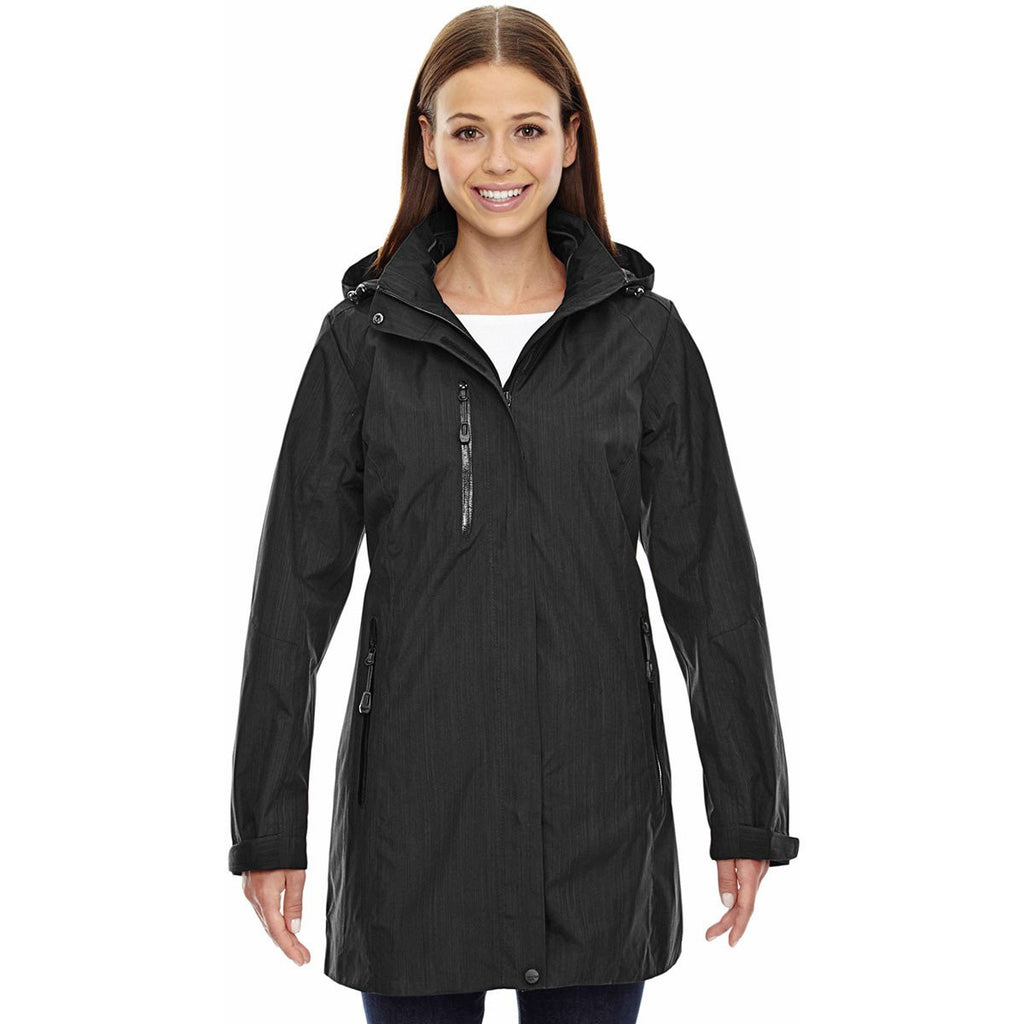 North End Women's Black Metropolitan Lightweight City Length Jacket