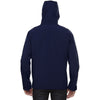 North End Men's Classic Navy Prospect Two-Layer Fleece Bonded Soft Shell Hooded Jacket