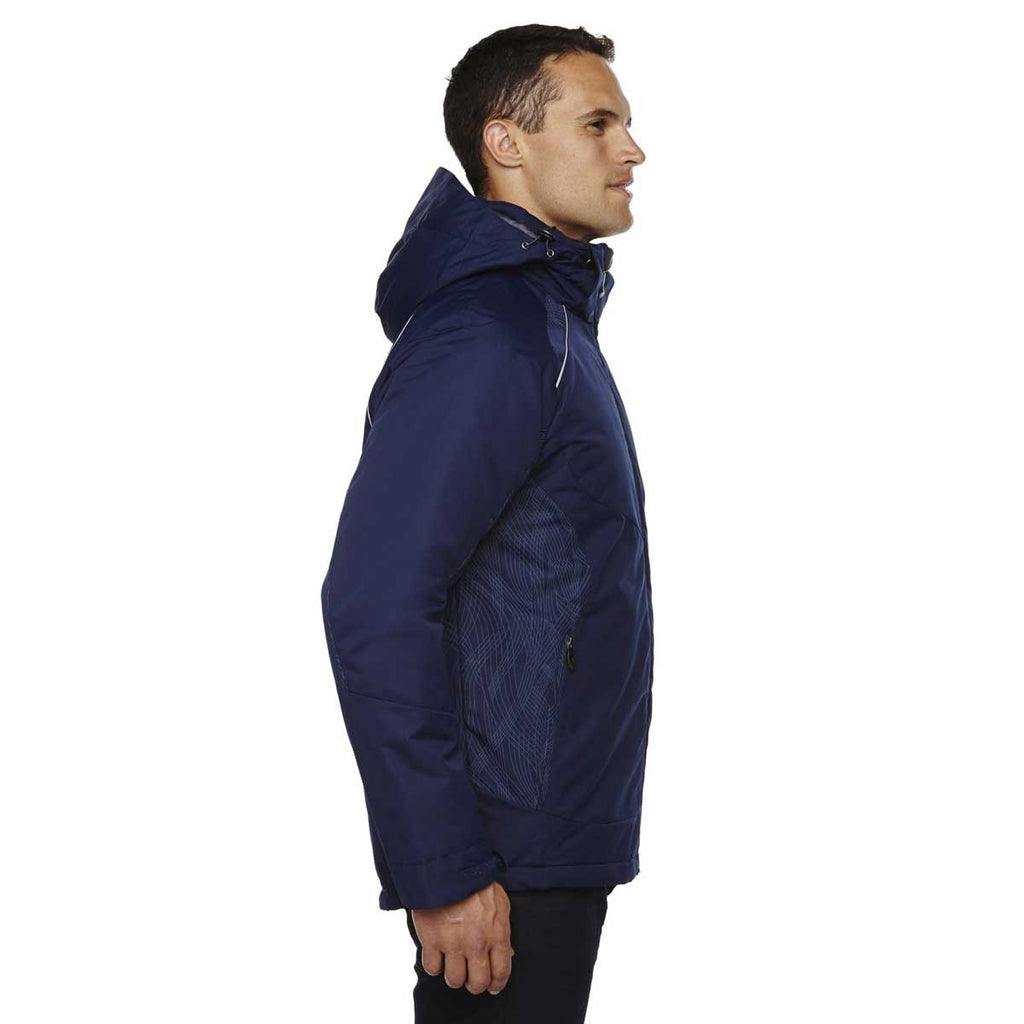 North End Men's Night Linear Insulated Jacket with Print