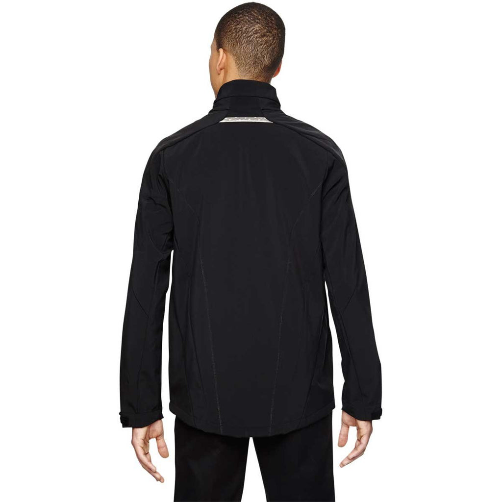 North End Men's Black Excursion Jacket with Laser Stitch Accents