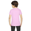 American Apparel Youth Pink 50/50 Poly-Cotton Short Sleeve Tee