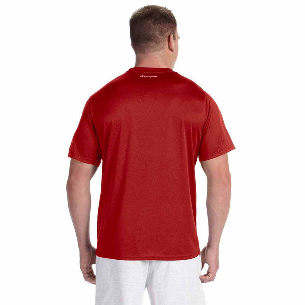 Champion Men's Scarlet Heather Vapor 4-Ounce T-Shirt