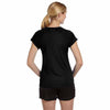 Champion Women's Black Double Dry 4.1-Ounce V-Neck T-Shirt