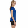 Champion Women's Royal Blue Double Dry 4.1-Ounce V-Neck T-Shirt