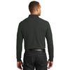 Port Authority Men's Deep Black Long Sleeve Core Classic Pique Polo