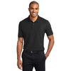 k510-port-authority-black-polo